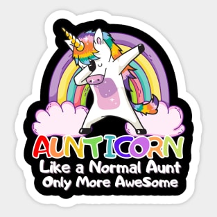 Aunticorn Like a Normal Aunt But More Awesome Sticker